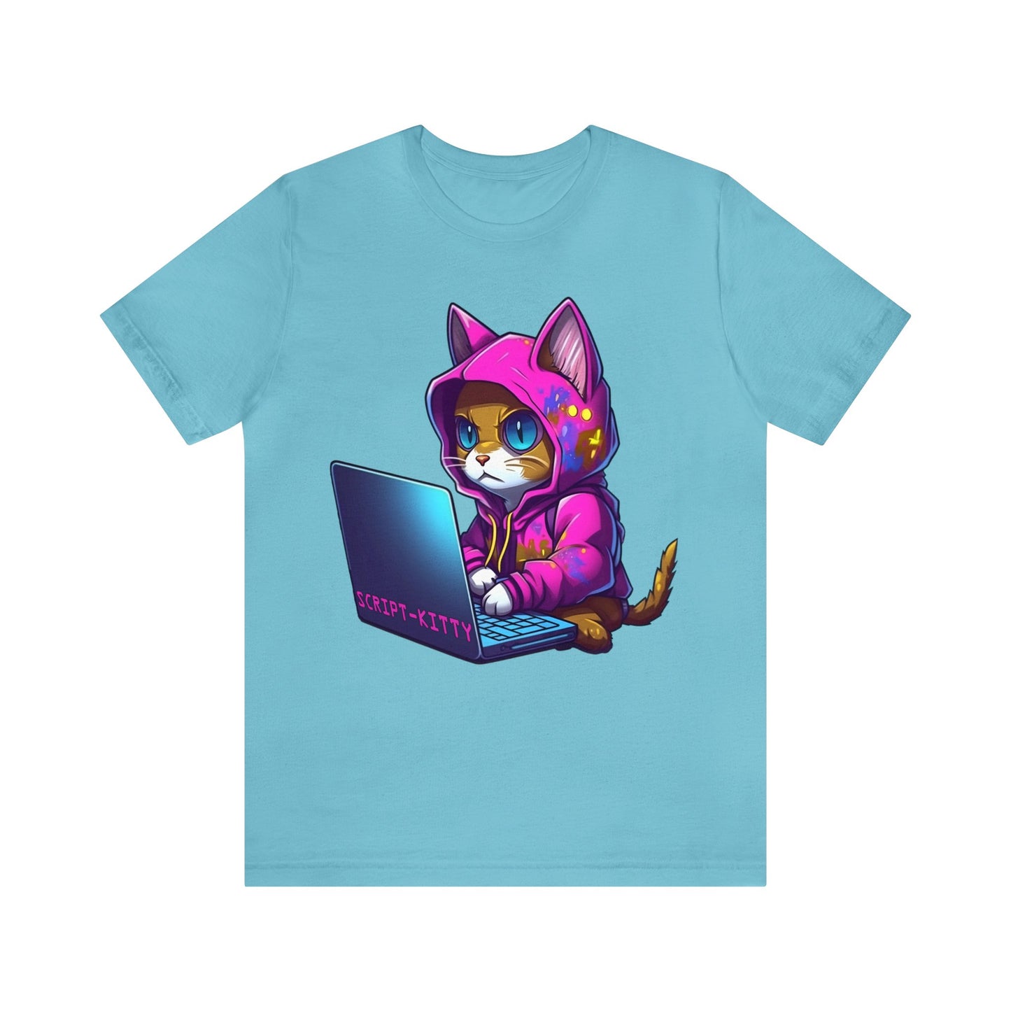 Pink Script Kitty Tee