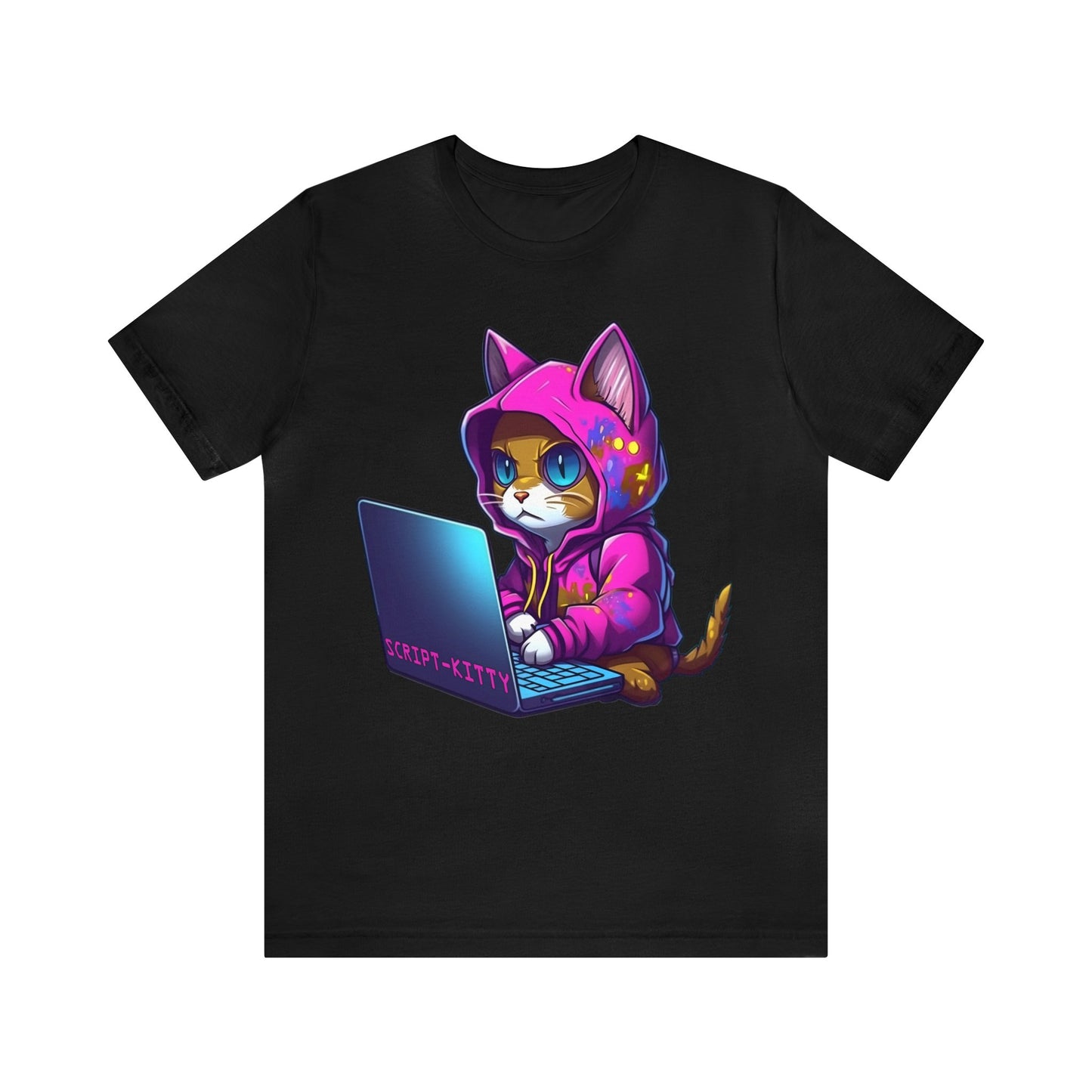Pink Script Kitty Tee