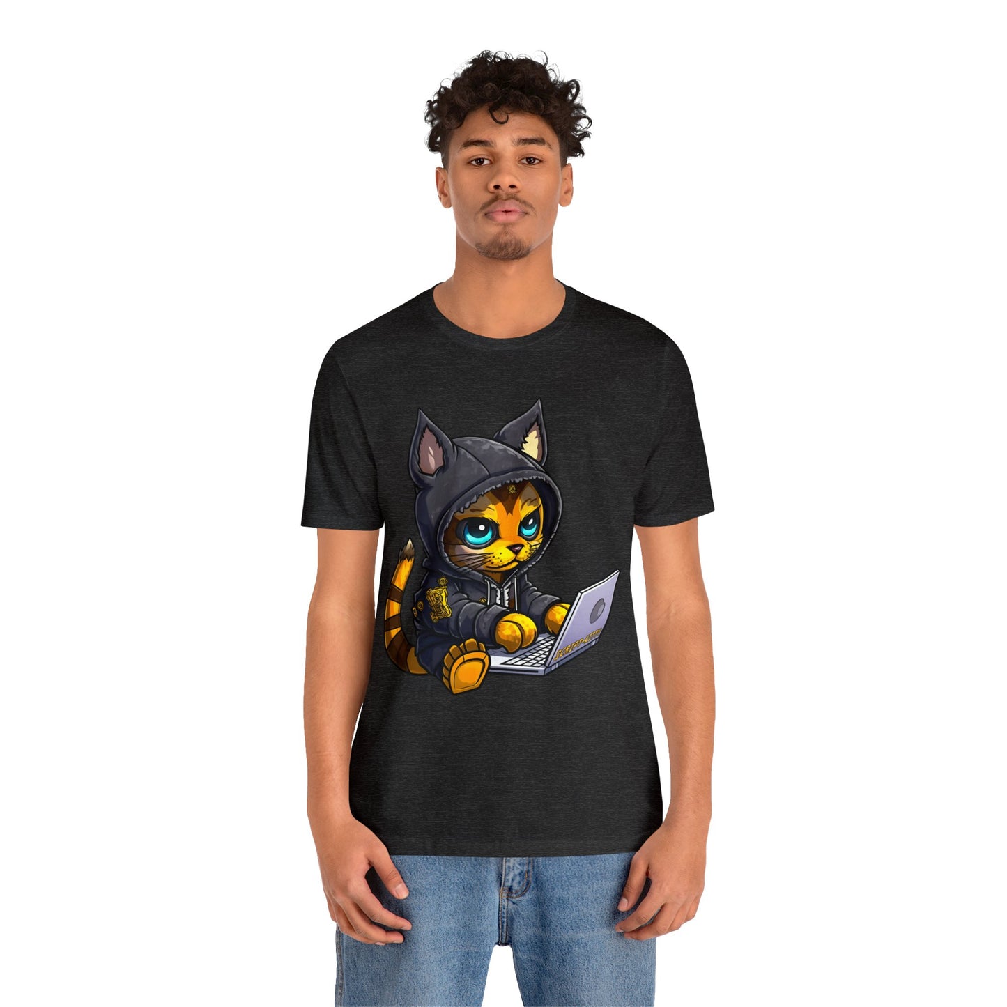 Yellow Script KItty Tee