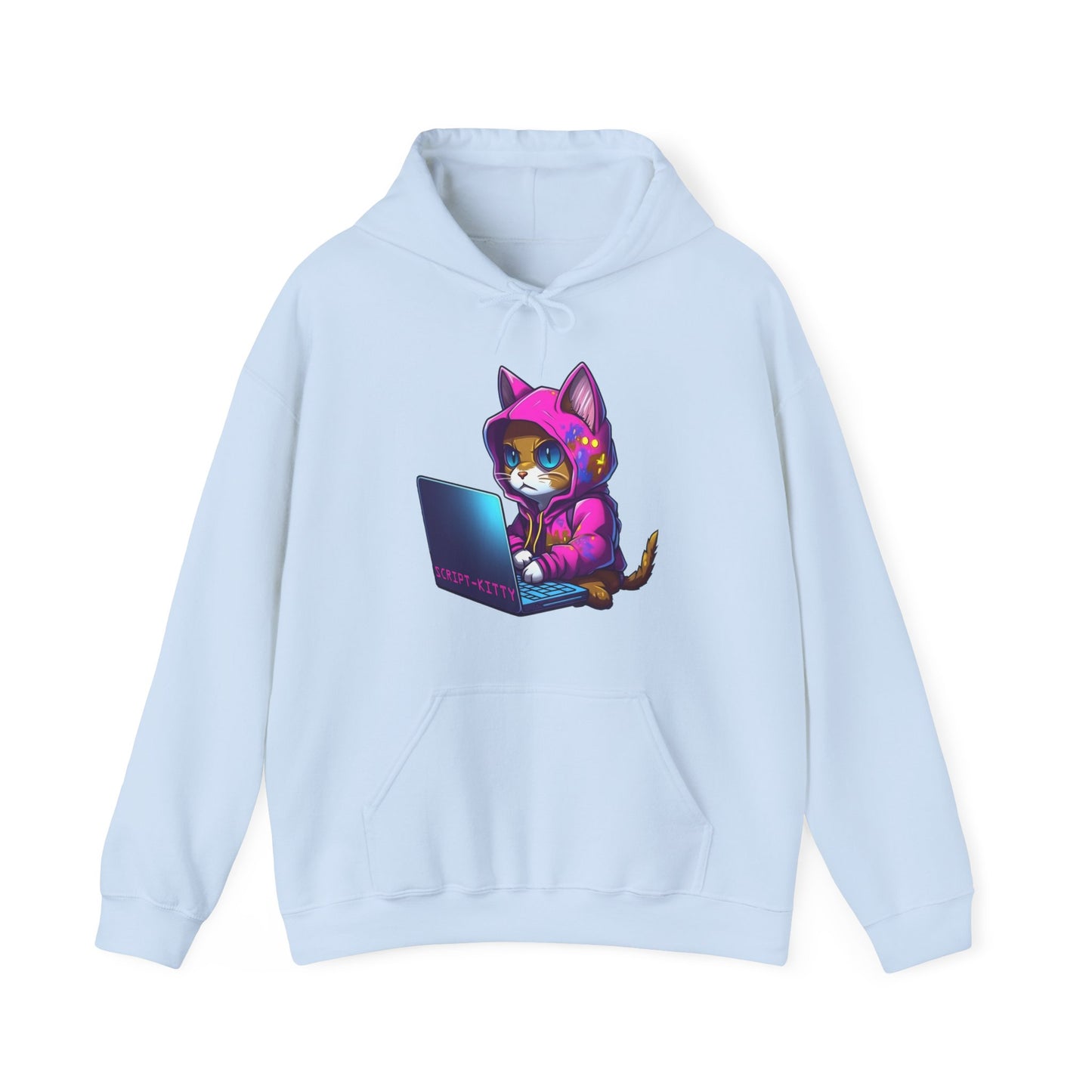 Pink Script Kitty Hooded Sweatshirt
