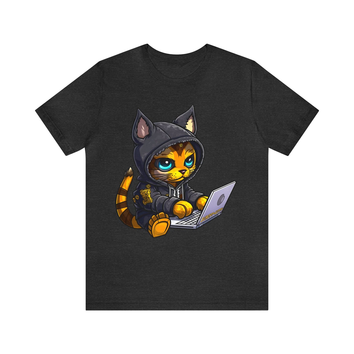 Yellow Script KItty Tee