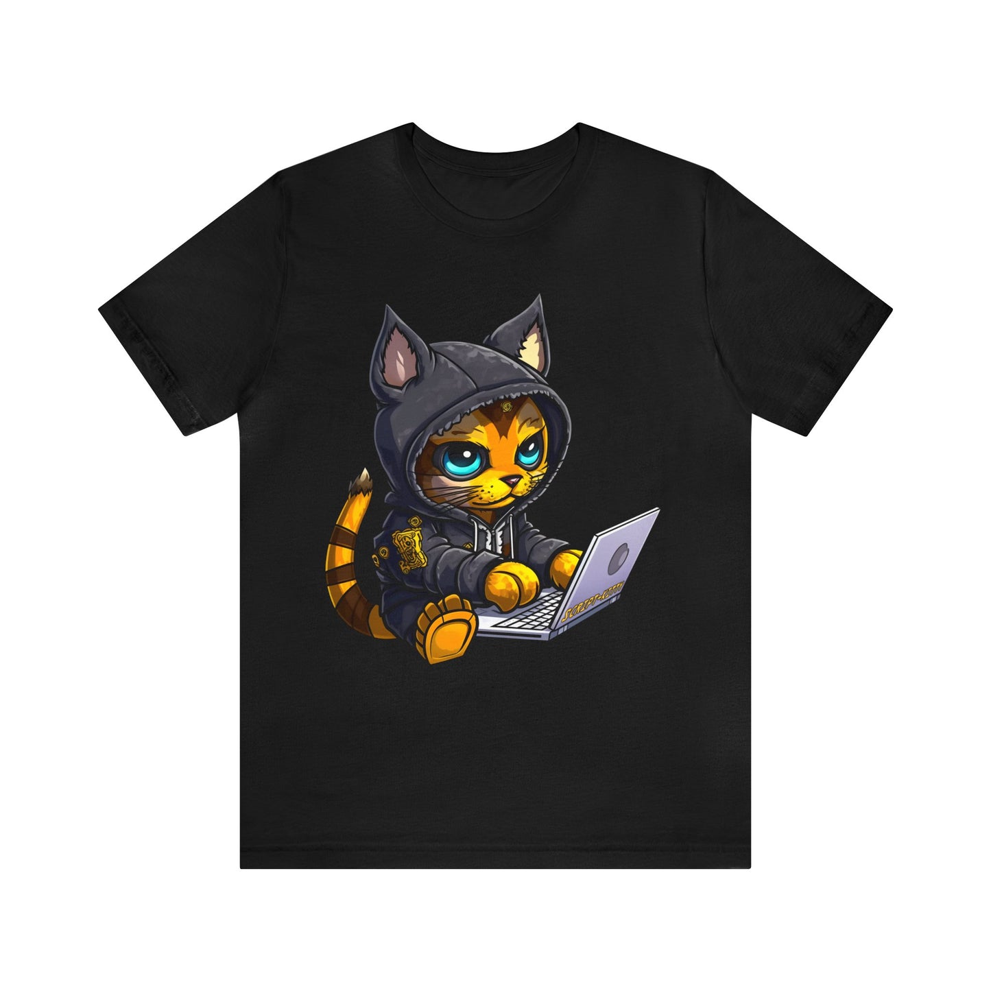 Yellow Script KItty Tee