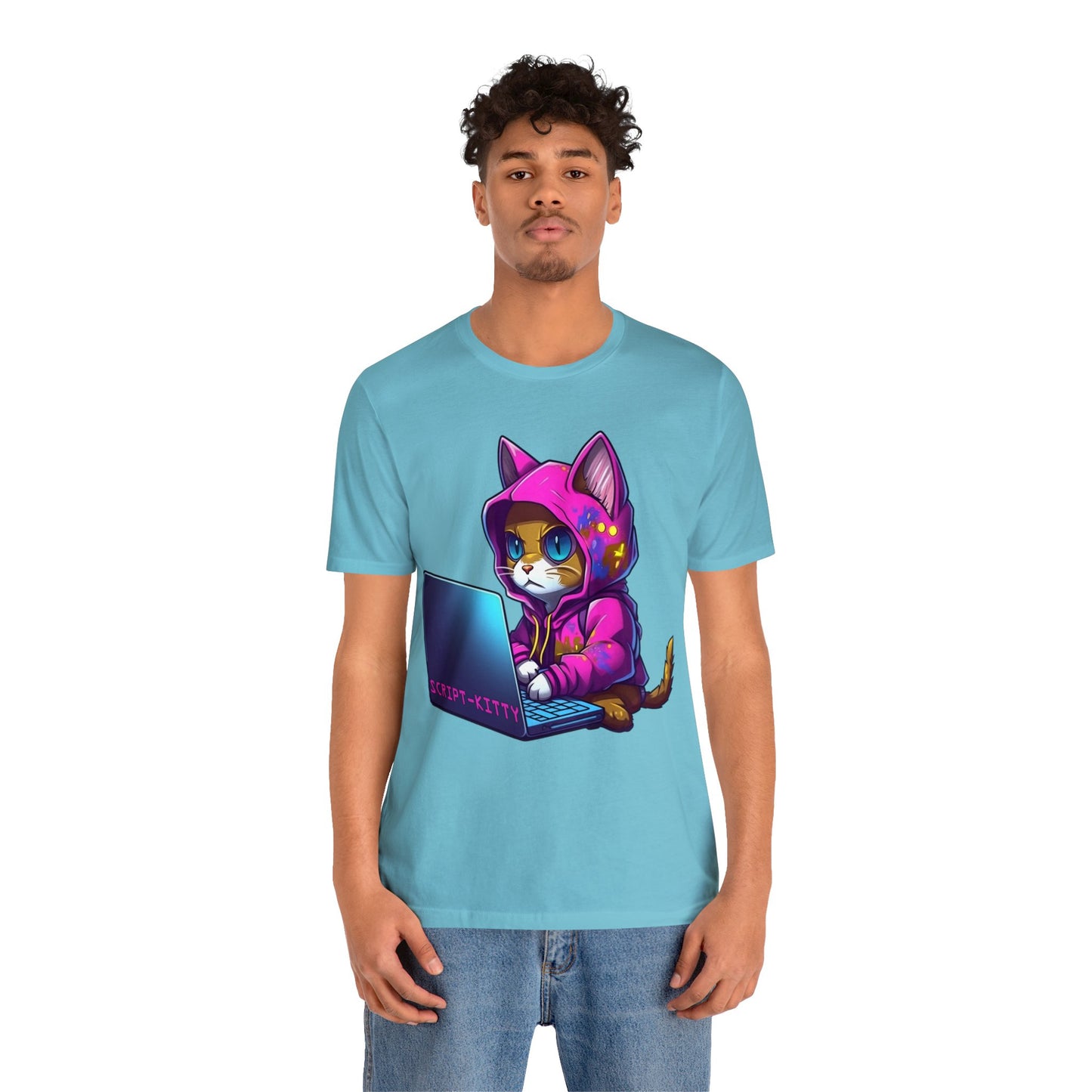 Pink Script Kitty Tee