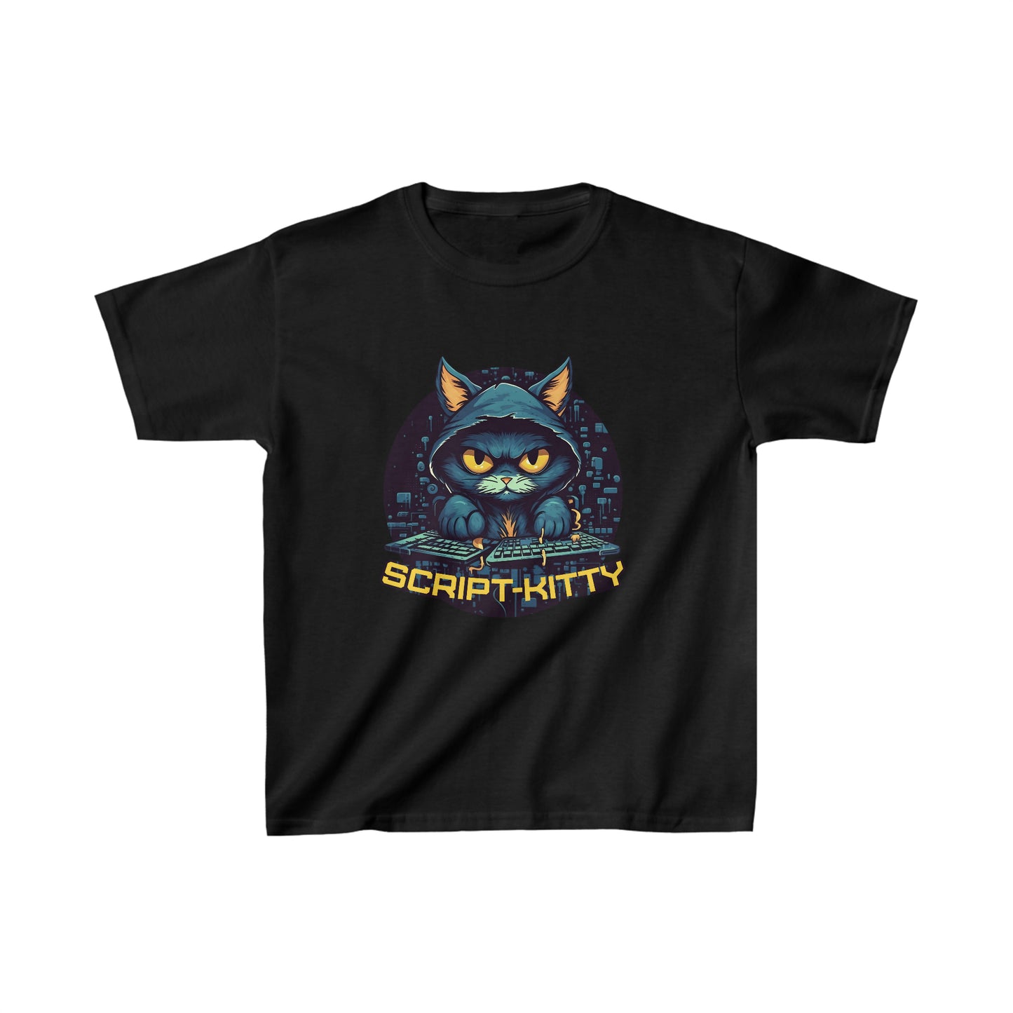 SCRIPT KITTY KIDS TEE